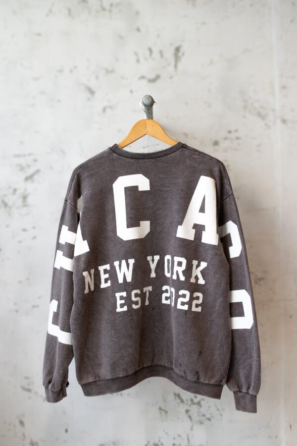 Buzo Básico Cuello Redondo Chicago Washed