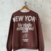 Buzo Básico Cuello Redondo NY Studio Choco
