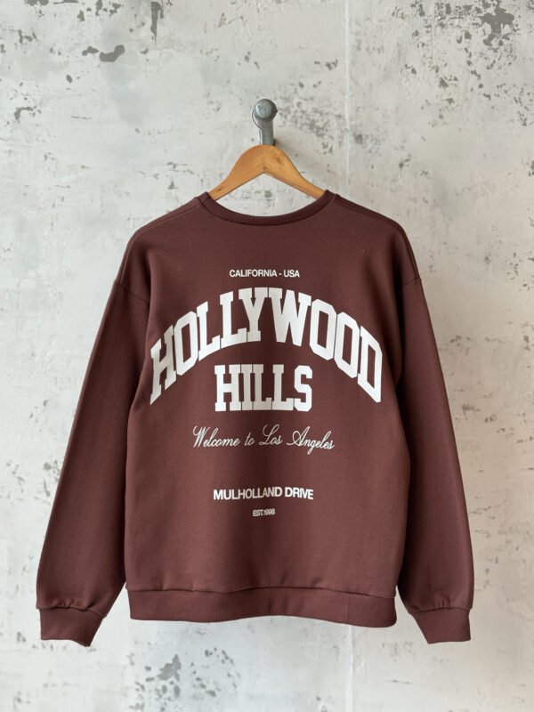 IMG_0254 Buzo Básico Cuello Redondo Hollywood Choco