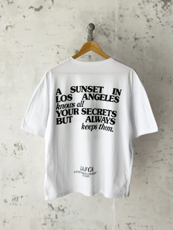 Remera Basica Over LA Sunset Bl