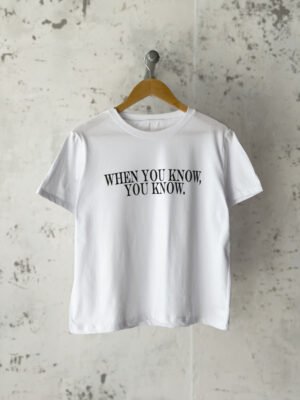 Remera Missandey When you Know Bl