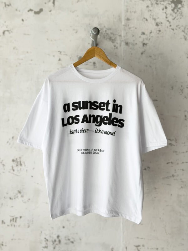 Remera Basica Over LA Sunset Bl