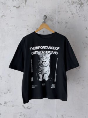 Remera Basica Over Cats Ne