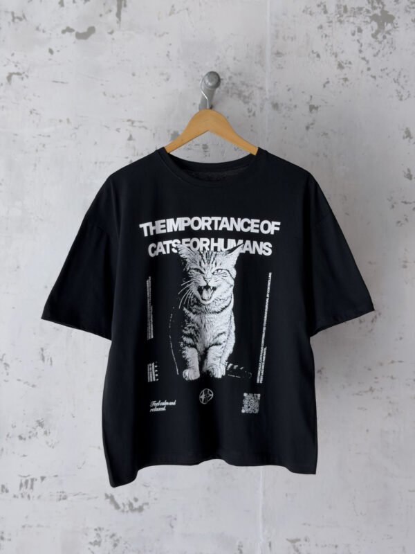 Remera Basica Over Cats Ne