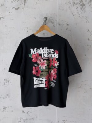 Remera Basica Over Maldives Ne