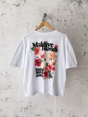 Remera Basica Over Maldives Bl