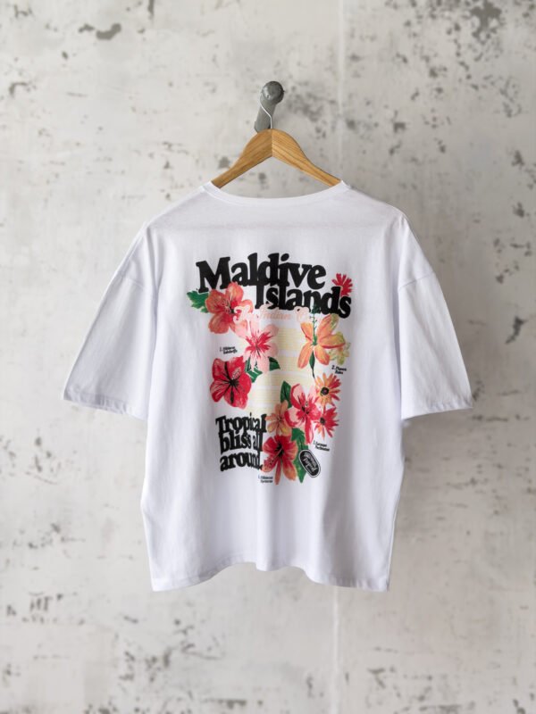 Remera Basica Over Maldives Bl