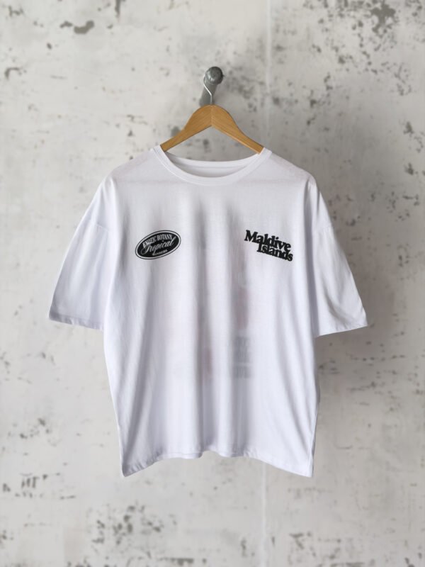 Remera Basica Over Maldives Bl