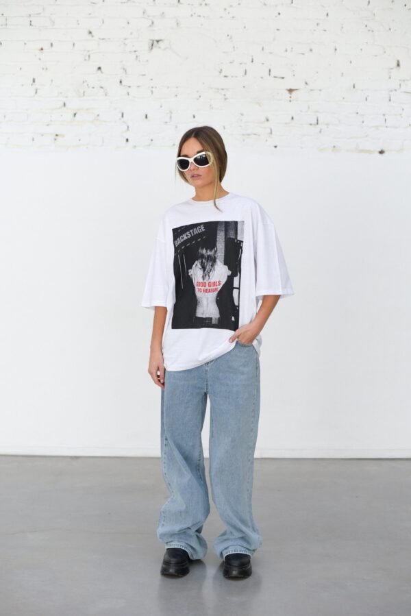 Remera Basica Over Backstage Bl