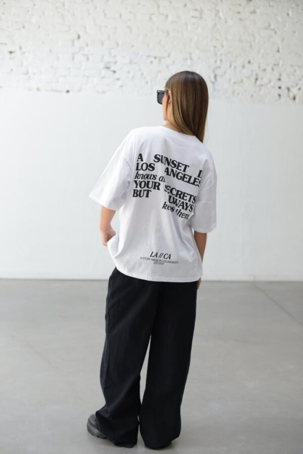 Remera Basica Over LA Sunset Bl