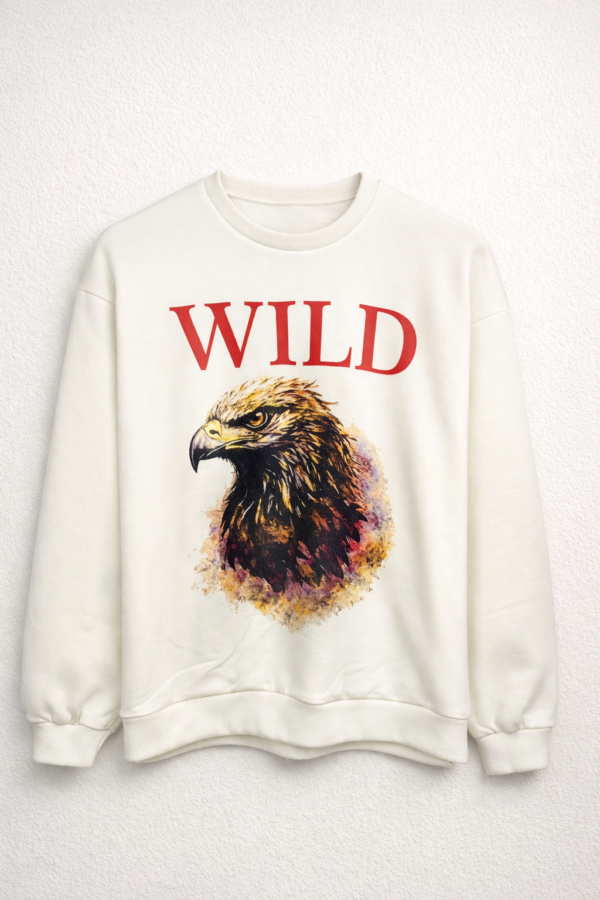 Buzo Cuello Redondo Wild Crudo