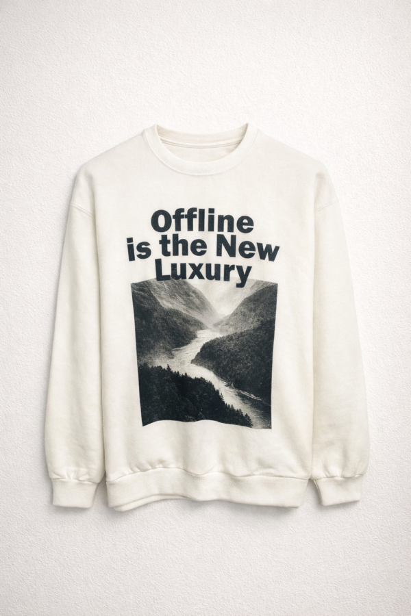 BUZO BÁSICO Buzo Cuello Redondo Offline Crudo