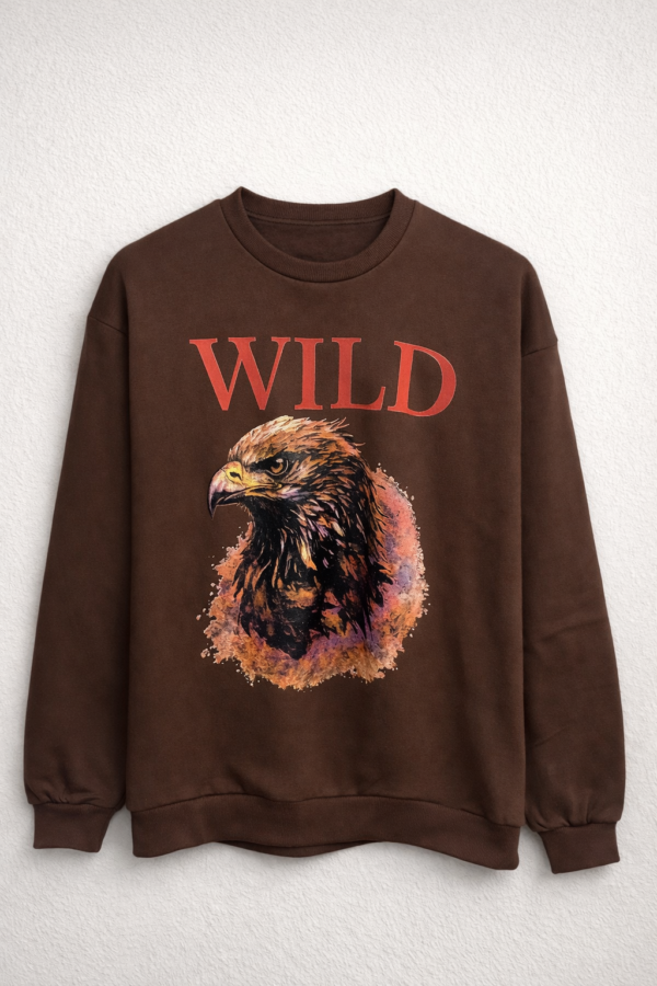 Buzo Cuello Redondo Wild Choco