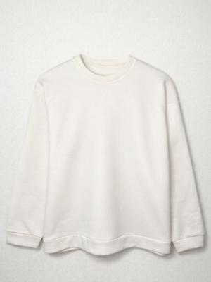 Buzo Cuello Redondo Crudo