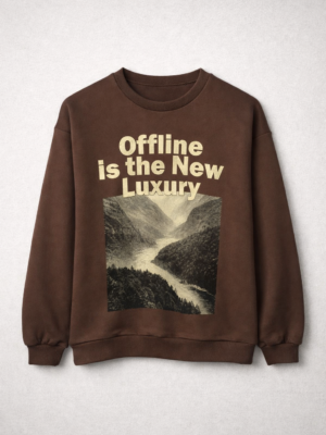 Buzo Cuello Redondo Offline Choco