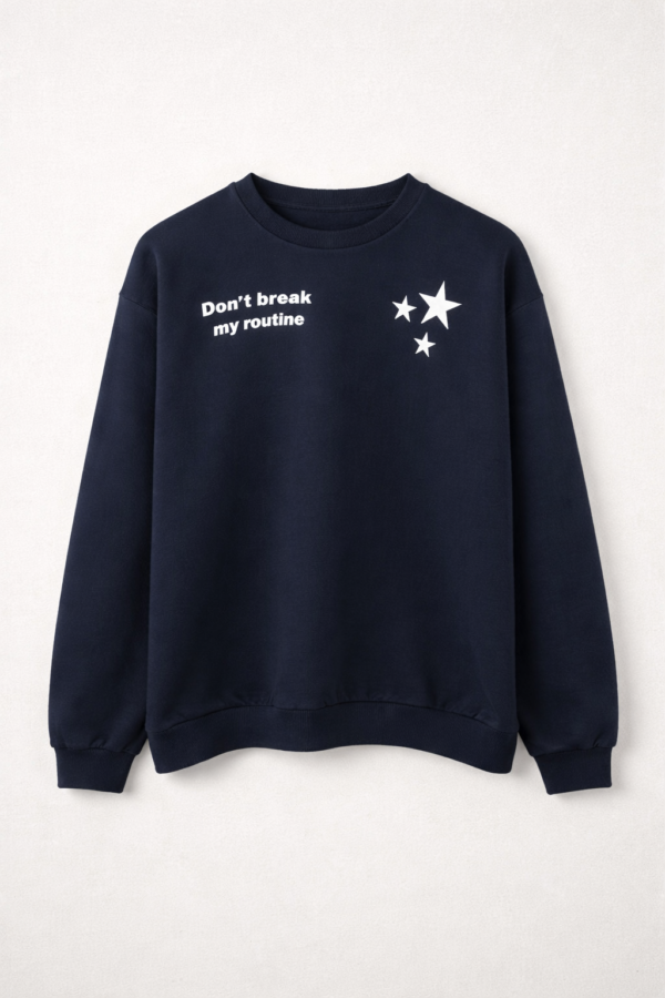 BUZO ESTRELLA FRENTE Buzo Cuello Routine Star Ne