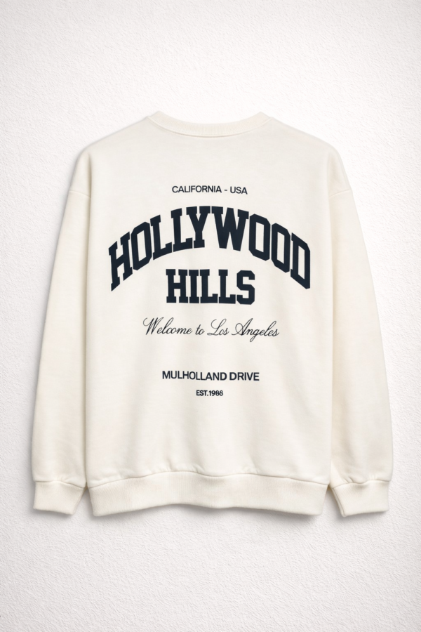 BUZO HOLLYWOOD ESPALDA Buzo Cuello Redondo Hollywood Crudo