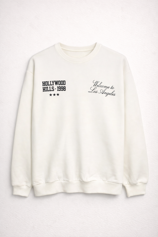 BUZO HOLLYWOOD FRENTE Buzo Cuello Redondo Hollywood Crudo