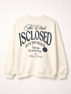 Buzo Cuello Redondo Closed Crudo