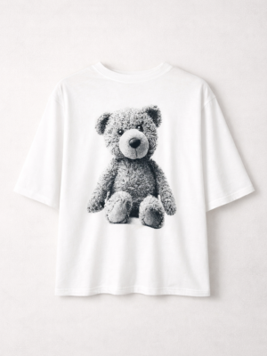 Remera Basica Over Bear Bl