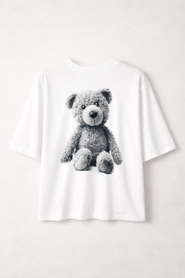 Remera Basica Over Bear Bl