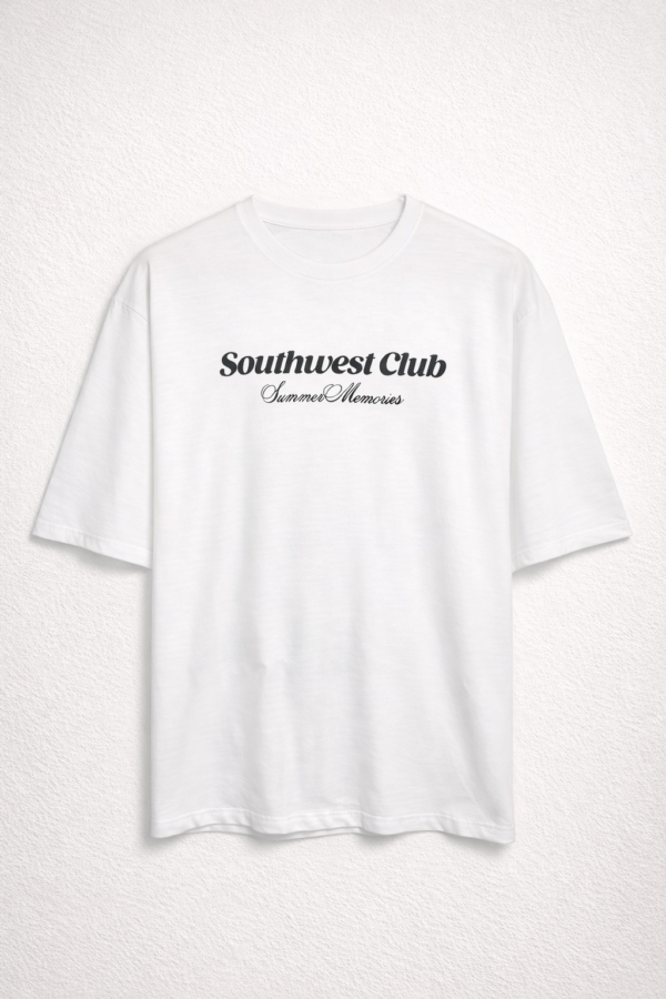 Remera Basica Over Southwest Club Bl