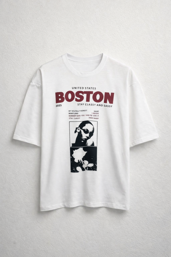 REMERON OVER Remera Basica Over Boston Bl