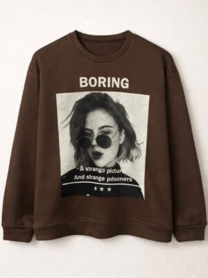 Buzo Cuello Redondo Boring Choco