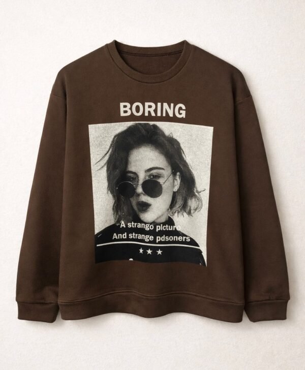 Buzo Cuello Redondo Boring Choco