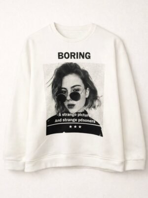 Buzo Cuello Redondo Boring Crudo