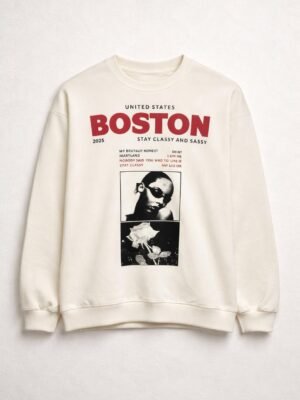 Buzo Cuello Redondo Boston Crudo