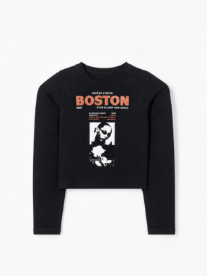 Top July Manga Larga Boston Ne