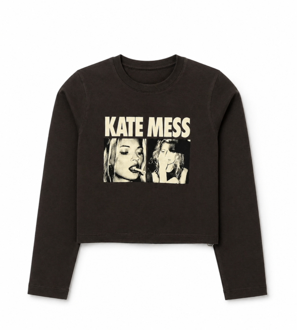 Top July Manga Larga Kate Mess Choco
