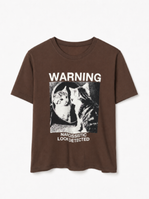 Remera Missandey Warning Choco