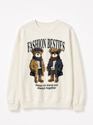 751FBB59-279B-4648-B96C-5F93498C8AC8 Buzo Cuello Redondo Besties Crudo
