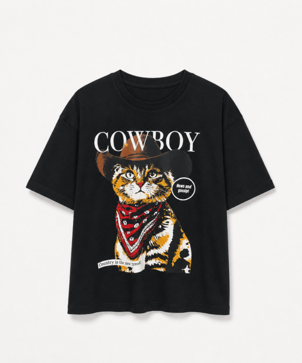 Remera Basica Over Cowboy Ne