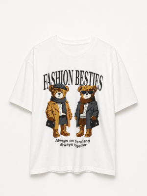 B REMERON OVER (3) Remera Basica Over Besties Bl