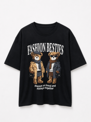 B REMERON OVER Remera Basica Over Besties Ne