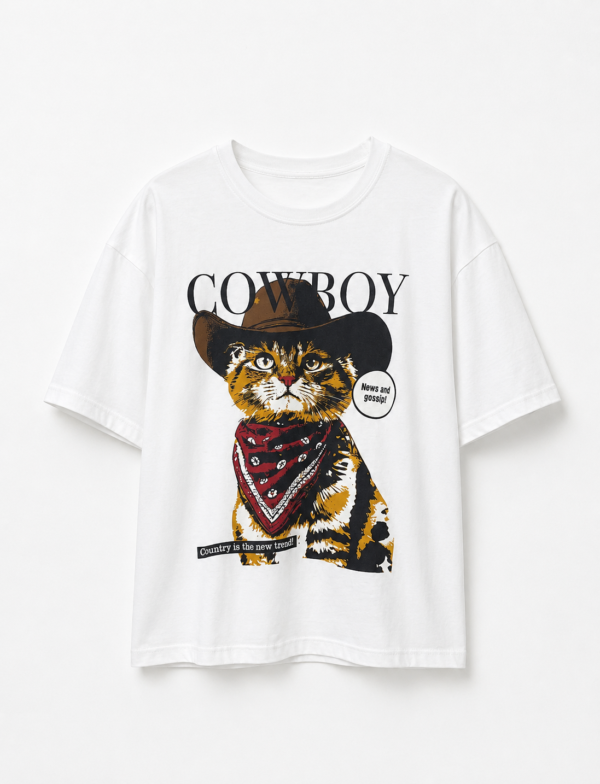 Remera Basica Over Cowboy Bl
