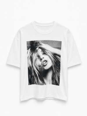 Remera Basica Over Kate Moss Bl
