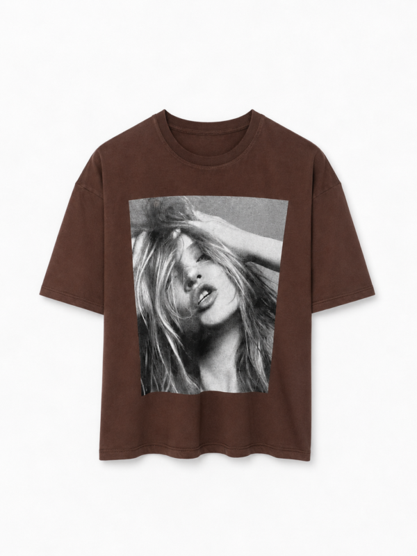 Remera Basica Over Kate Moss Choco
