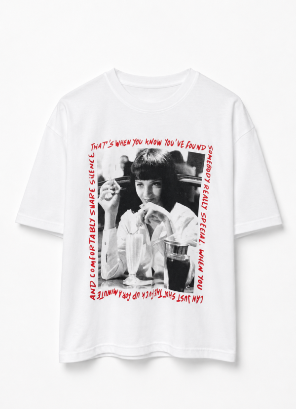 Remera Basica Over Pulp Fiction Bl