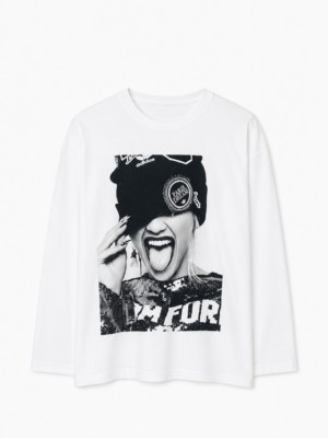 Remera Basica Over Manga Larga Cool Bl