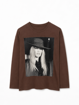 Remera Basica Over Manga Larga Hat Choco