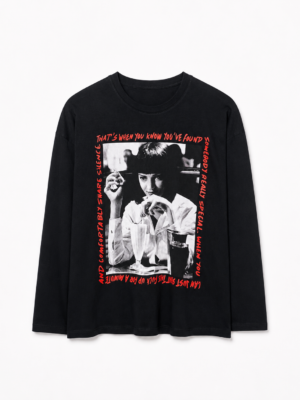 Remera Basica Over Manga Larga Pulp Fiction Ne