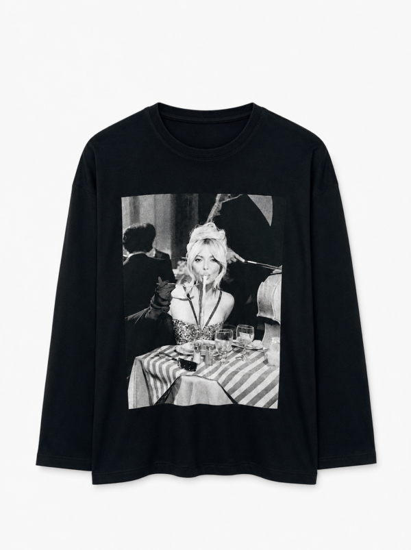 Remera Basica Over Manga Larga Kim Ne