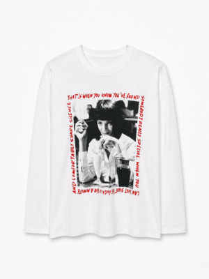 Remera Basica Over Manga Larga Pulp Fiction Bl