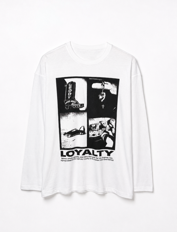 Remera Basica Over Manga Larga Loyalty Bl
