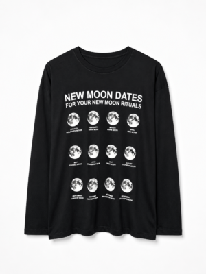 Remera Basica Over Manga Larga Moon Dates Ne