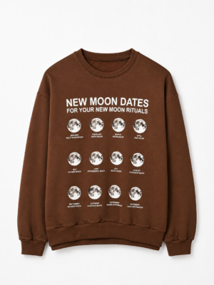 Buzo Cuello Redondo Moon Dates Choco